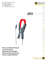 CHAUVIN ARNOUX J93 CURRENT CLAMP Manuale utente