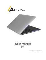 LincPlus P1 Ordinateur Portable PC Windows 10 S Netbook 13.3'' 1080P Full HD IPS Laptop ,Intel Celeron N4020 4 Go RAM 64 Go Stockage Gris Clavier Français AZERTY Manuale utente