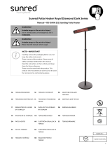 SunRed Standheizstrahler Dark Standing Black 2500 Watt Istruzioni per l'uso