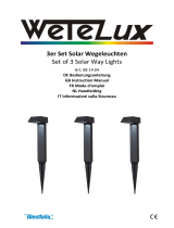 Wetelux 98 14 04 Set of 3 Solar Way Lights Manuale utente