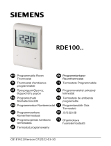 Siemens RDE100.1 Programmable Room Thermostat Manuale utente