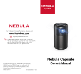 Anker D4111 Nebula Capsule Projector Manuale del proprietario
