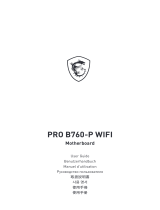 MSI PRO B760-P DDR4 WIFI Motherboard Guida utente