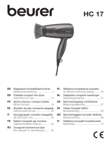 Beurer HC 17 Foldable Compact Hair Dryer Manuale utente