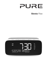PURE 1852598 Siesta Rise Radio Alarm Clock FM Bluetooth Manuale utente