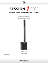 PROEL SESSION1FREE Battery Powered PA System Manuale utente