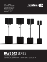 LD systems LD DAVE G4X Series Compact 2.1 PA Loudspeakers System Manuale utente