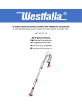 Westfalia Wasserwelten Akku-Regenfasspumpe teleskopierbar, 12 Volt Istruzioni per l'uso