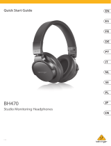 Behringer BH470 Studio Monitoring Headphones Guida utente