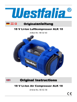 Westfalia ALK 18 18 V Li-Ion Air Compressor Manuale utente