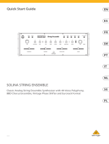 Behringer SOLINA STRING ENSEMBLE Guida Rapida