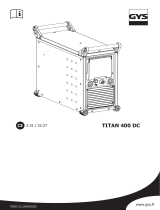 GYS TIG TITAN 400 DC TRI Manuale del proprietario