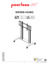 PEERLESS-AV SR598-HUB2 SmartMount Flat Panel Cart Manuale utente