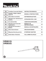 Makita VR001G Cordless Concrete Vibrator Manuale utente