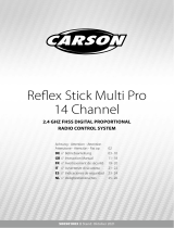 Carson 500501003 Reflex Stick Multi Pro 14 Channel 2.4 GHz FHSS Digital Proportional Radio Control System Manuale utente
