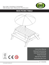 AXI A031.003.01 Nick Picnic Table Manuale utente