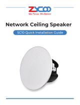 Zycoo SC10 Network Ceiling Speaker Quick Guida d'installazione