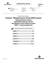 Orthofix AW-70-9906 ProView Minimal Access Portal System Manuale utente