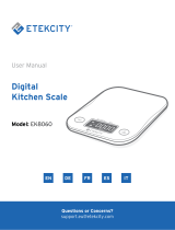 Etekcity EK8060 Digital Kitchen Scale Manuale utente