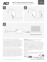 ACT AC2005 USB-C Laptop Charger Slim Design Guida d'installazione