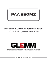 GLEMM PAA 250MZ Manuale del proprietario