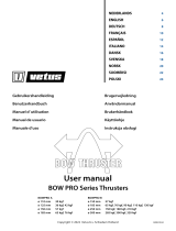 Vetus BOW PRO Series Thrusters Manuale utente