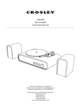 Crosley CR6035B Gig Record Player Manuale utente
