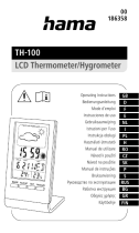 Hama 00186358 TH-100 LCD Thermometer/Hygrometer Manuale utente