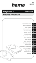 Hama 201695 MagPower 5 5000mAh Wireless Power Bank Manuale utente