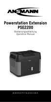 ANSMANN Erweiterungsmodul für Powerstation PS2200AC, 1408Wh Istruzioni per l'uso