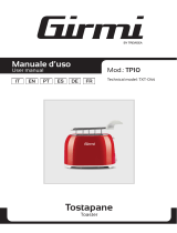 Girmi TP10 750W Toaster Guida utente