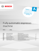 Bosch CTL7 Fully Automatic Espresso Machine Manuale utente