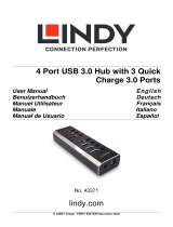 Lindy 4 Port USB 3.0 Hub Manuale utente