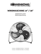 Sonnenkönig Bodenventilator, Windmaschine 14" Ventilator Istruzioni per l'uso