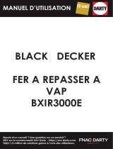 BLACK DECKER BXIR3000E Steam Iron 3000 Ceramic Black Manuale utente