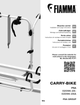 Fiamma PSA-02096-28 CARRY-BIKE Bicycles Carrier Manuale utente