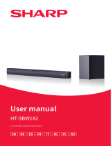 Sharp HT-SBW182 2.1 Soundbar Home Theatre System Guida utente