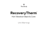 Therabody RecoveryTherm Hot Vibration Back and Core Manuale utente