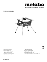 Metabo TS 36-18 LTX BL 254 Cordless Table Saw Manuale utente