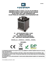 Kemper 65330EL Electric Hot Air Generator Manuale utente