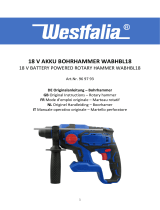 Westfalia WABHBL18 18 V Battery Powered Rotary Hammer Manuale utente