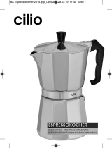 Cilio Espressokocher für unterschiedliche Tassenanzahl Istruzioni per l'uso