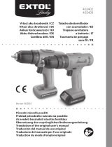 Extol 402402 Cordless Drill Manuale utente