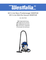 Westfalia 18 V Li-Ion Wet-Dry Vacuum WANTS18 Manuale utente