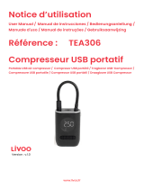 Livoo TEA306 Portable USB Air Compressor Air Pump Manuale utente