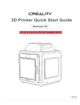 Creality Sermoon D3 3D Printer Guida utente