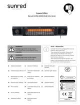 SunRed Wandheizstrahler Heater Sun and Sound Ultra Wall 2000 Watt Istruzioni per l'uso