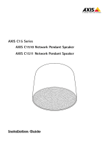 Axis Communications C1511 Network Pendant Speaker Istruzioni per l'uso