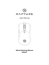 RAPTURE RPT-GMDK3360xx KRAIT Wired Gaming Mouse Manuale utente
