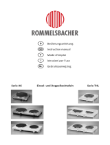 Rommelsbacher Automatik Einzelkochtafel AK 2099/E Edelstahl Istruzioni per l'uso